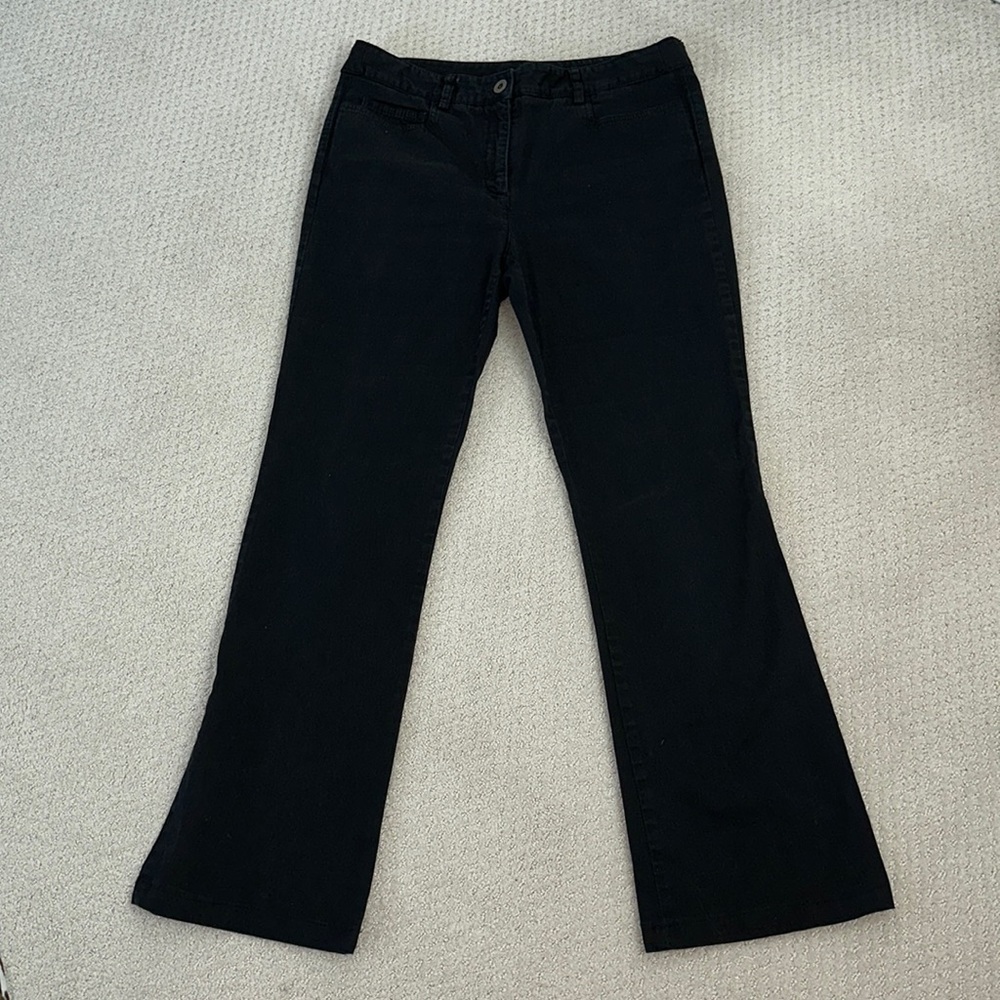 SALE Worth Black Cotton pants. Size 4 Altered. Zippered front.  Pockets